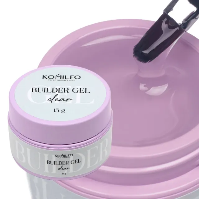 Komilfo Builder Gel Clear gel costruttore 15 g trasparente
