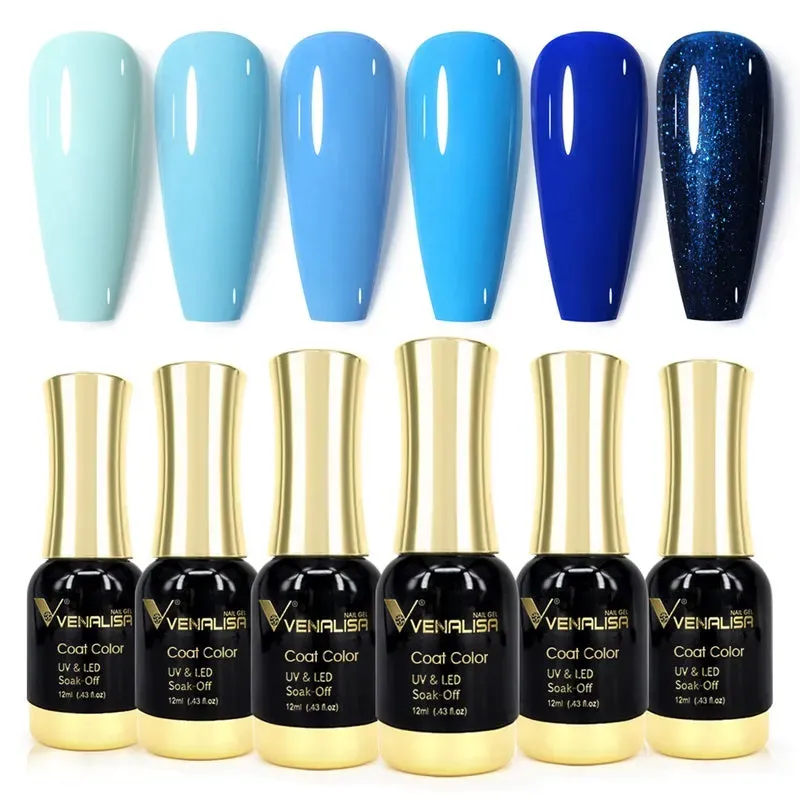 Venalisa Royal Blue smalto gel 6x12ml blu coprente