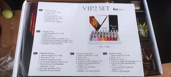 Venalisa VIP2 kit smalti gel 60 colori 7,5ml completo