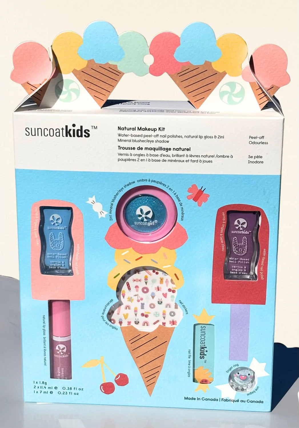 Suncoatgirl Very Berry kit trucco bambine smalto gloss ombretto