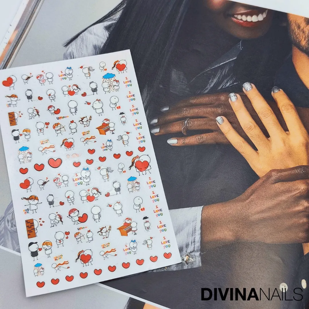 Diva Nails Stickers Poppy Love adesivi unghie