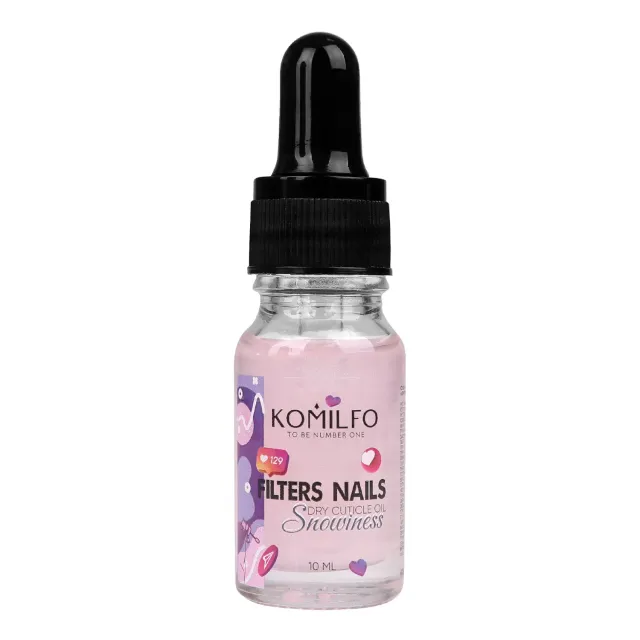 Komilfo Filters Nails Snowiness olio cuticole 10 ml secco