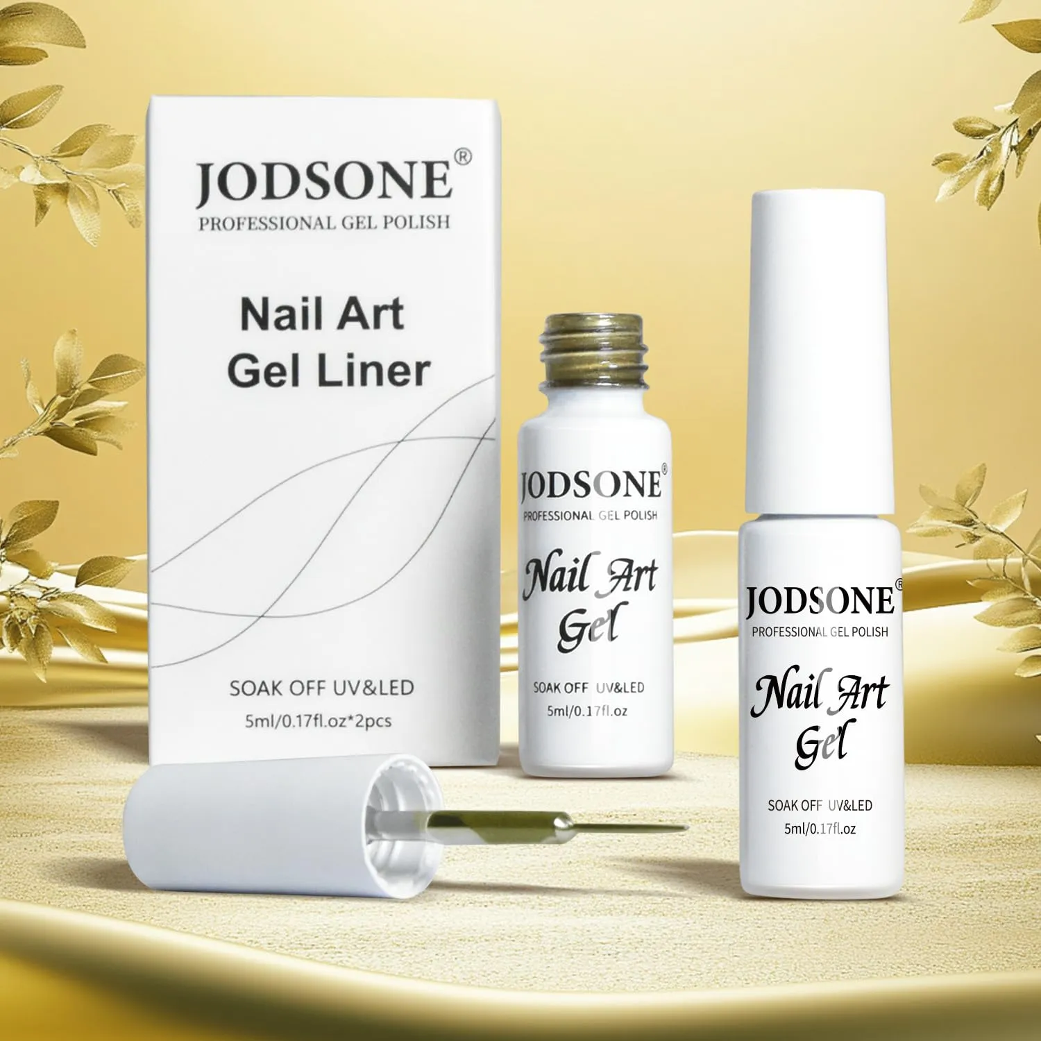 Jodsone Metallic LB01-LB02 gel liner oro argento cromato