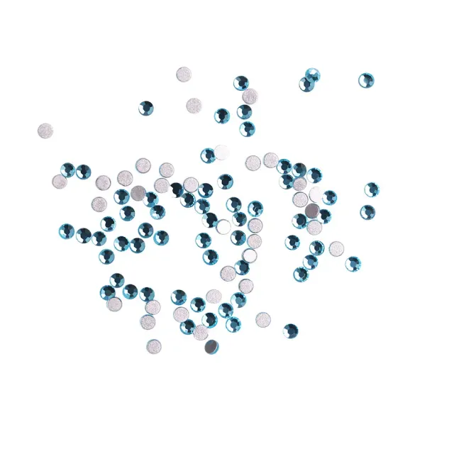 Komilfo strass unghie acquamarina misura 3 100 pz
