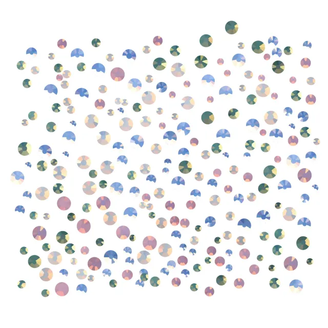 Komilfo Opal strass unghie 1400 pz mix opale