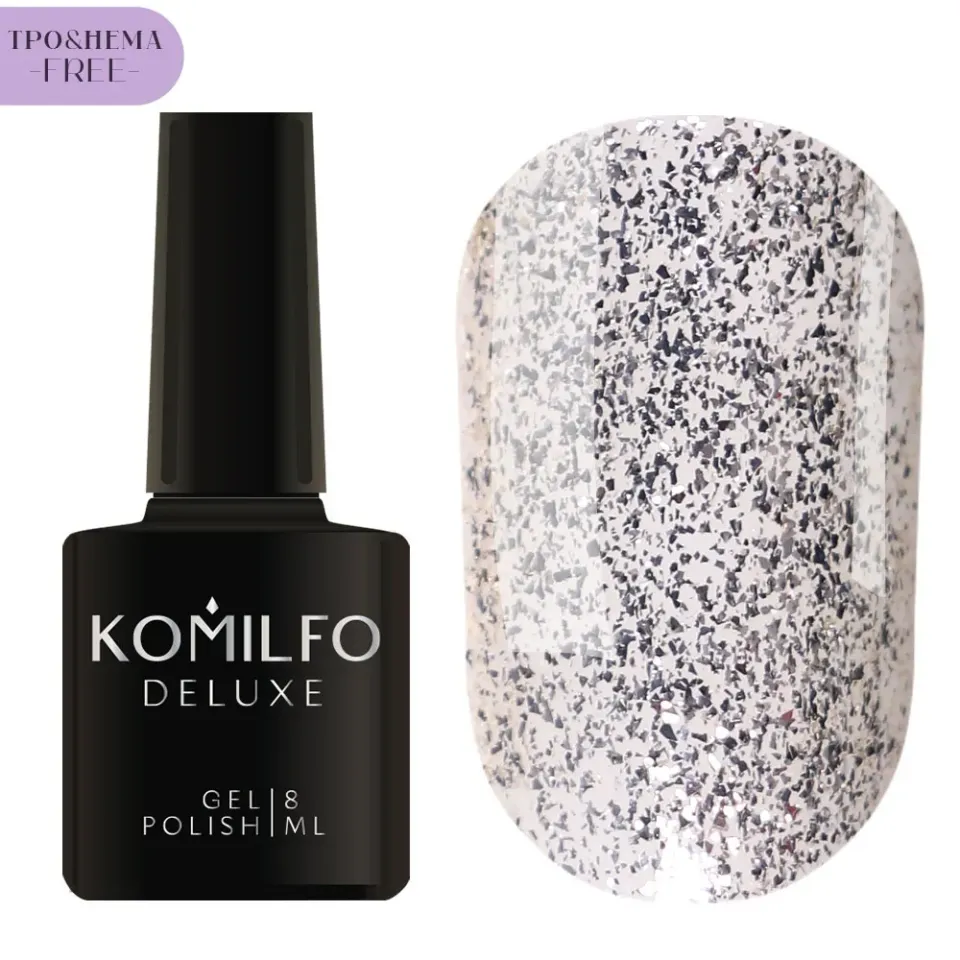 Komilfo Glitter G011 smalto semipermanente 8 ml glitter