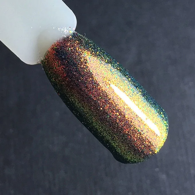 Komilfo Spangles 028 glitter unghie 2,5 g arancio rosso