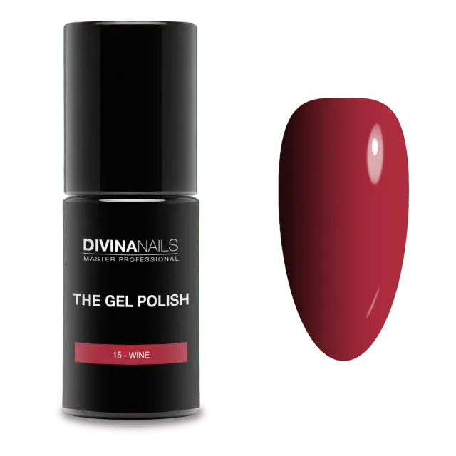 Diva Nails The Gel Polish 15 Wine semipermanente 8ml bordeaux