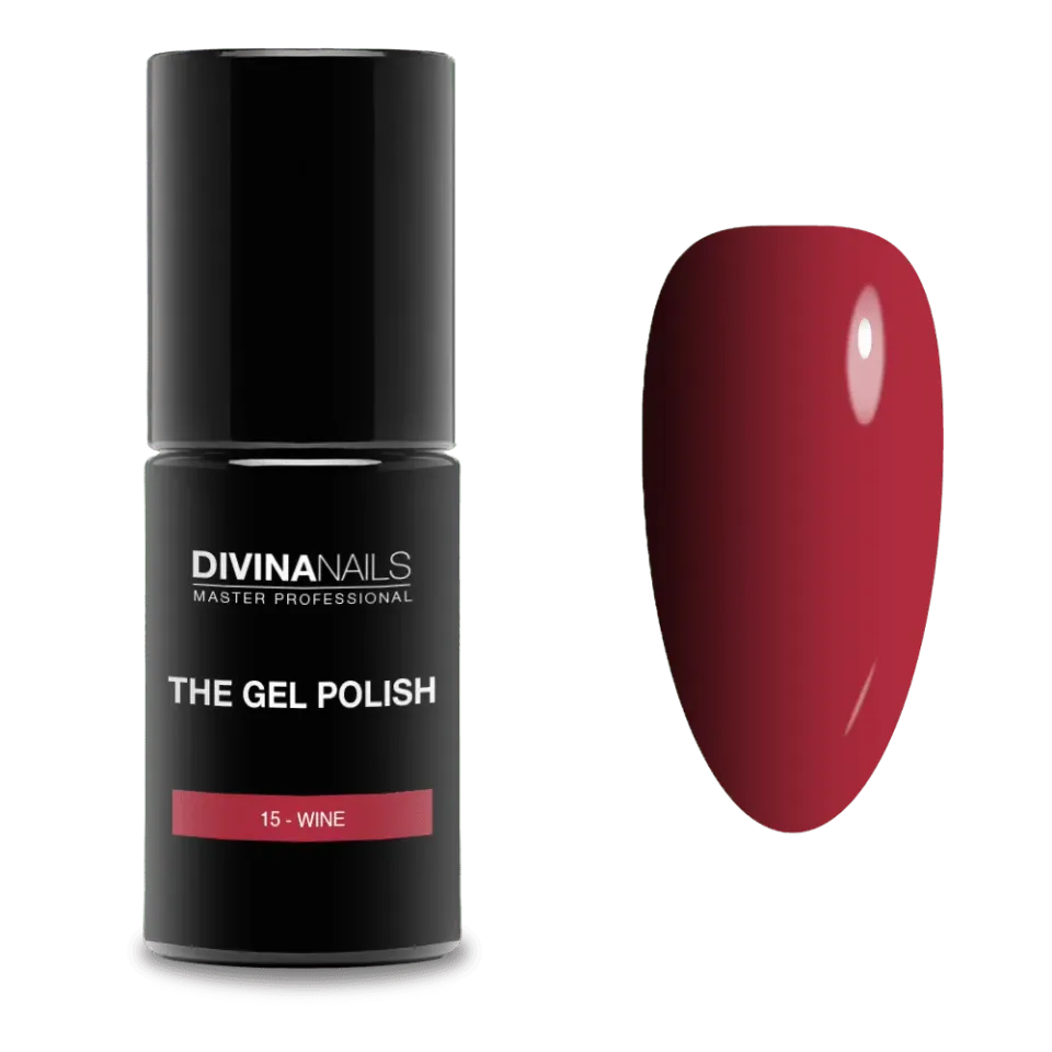 Diva Nails The Gel Polish 15 Wine semipermanente 8ml bordeaux