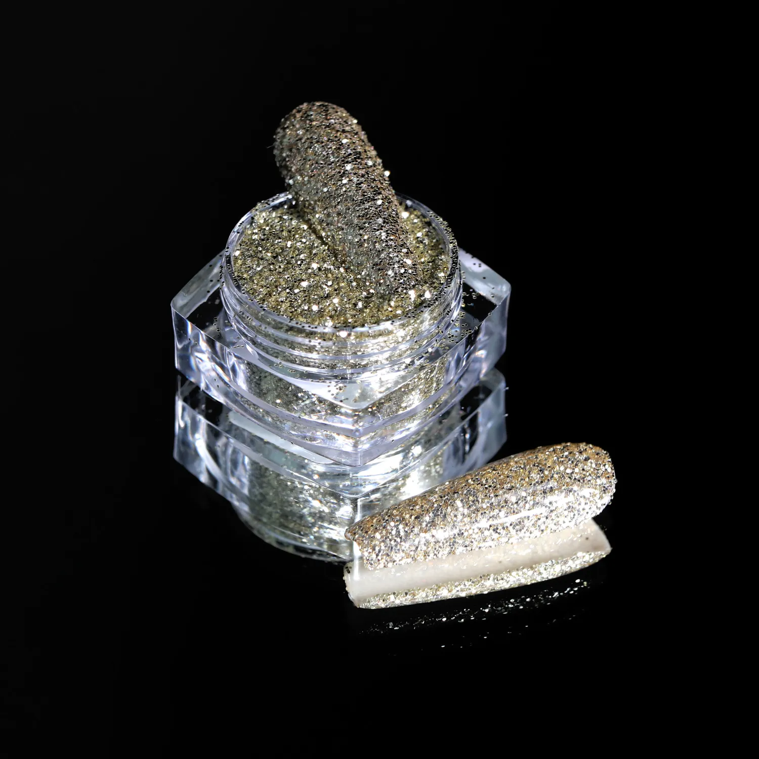 Komilfo Spangles 105F glitter unghie 2,5 g oro bianco