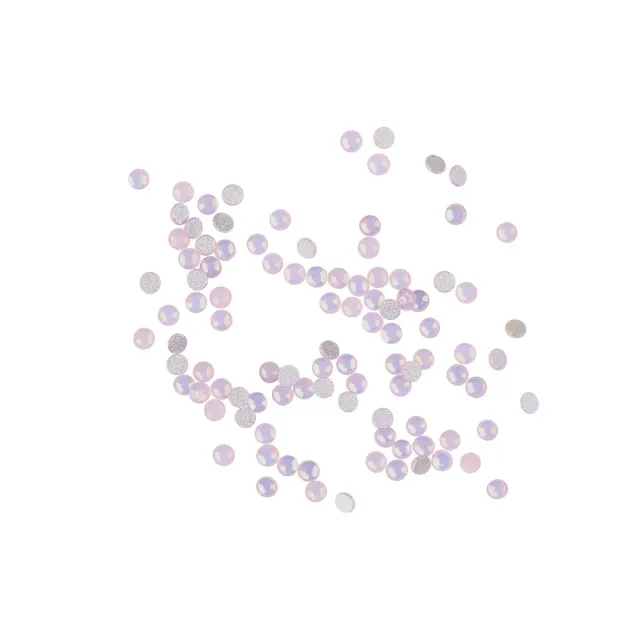 Komilfo Rhinestones Pink Opal strass unghie misura 3 100 pz