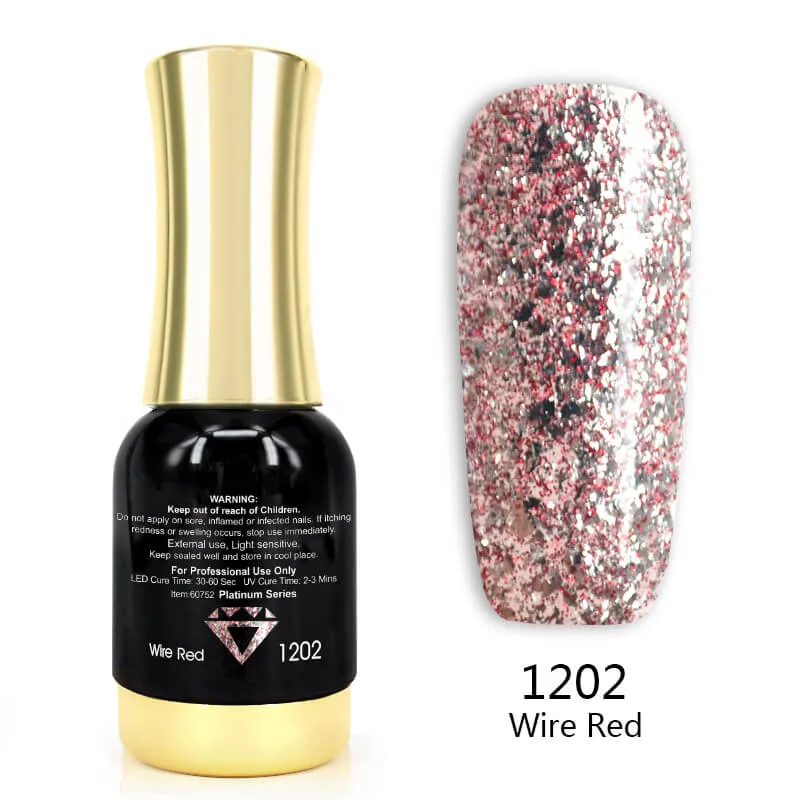 Venalisa Platinum smalto gel glitter 12ml coprente