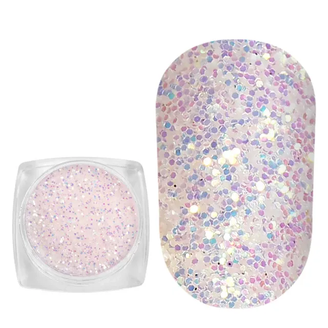 Komilfo Photochromic 001 glitter unghie bianco viola 2,5 g