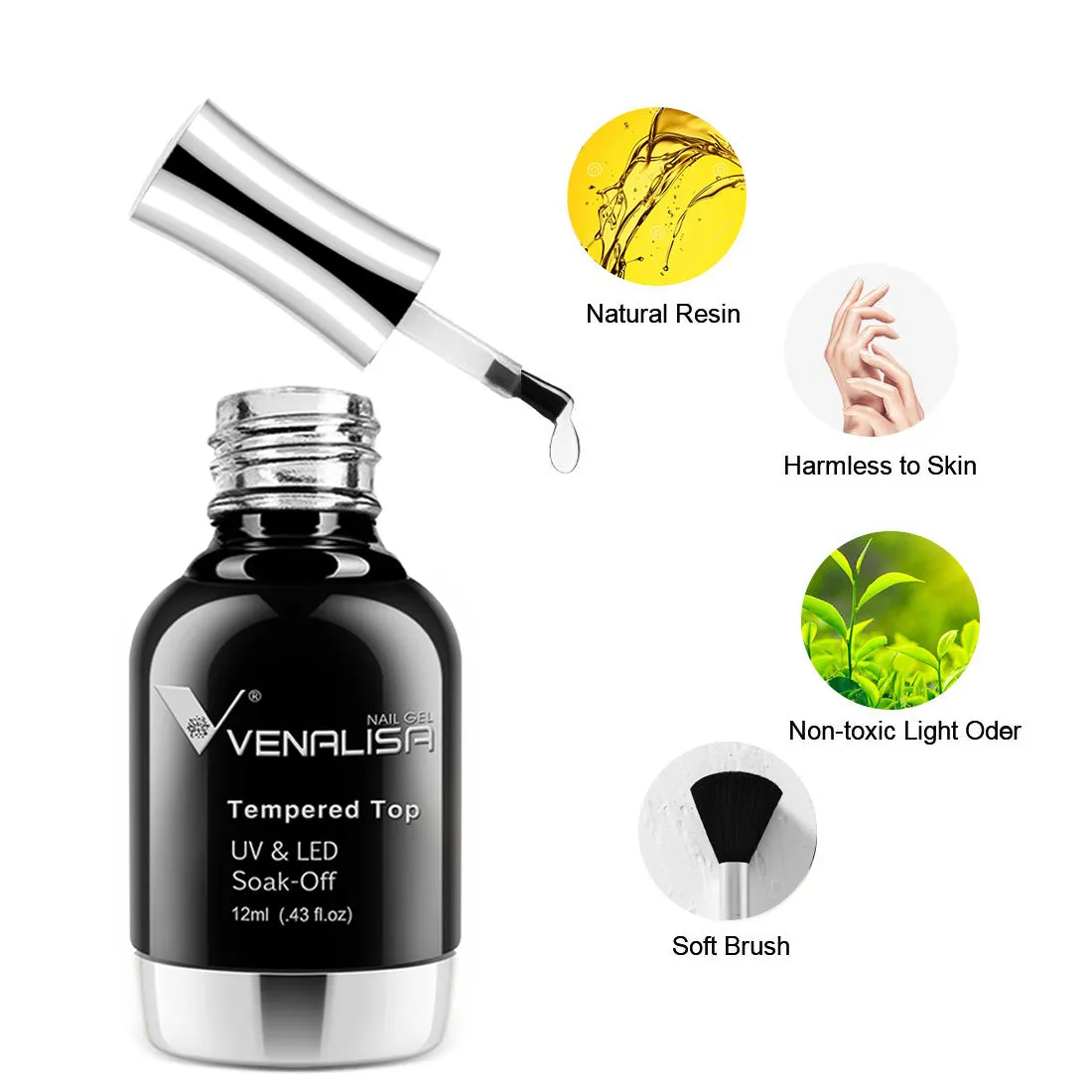Venalisa TopT top coat temperato semipermanente 12ml lucido