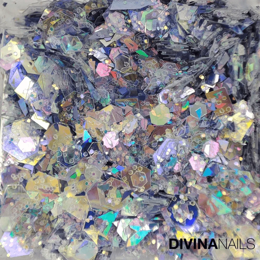 Diva Nails Diamond Holo Mermaid Hexagon glitter 2g olografico