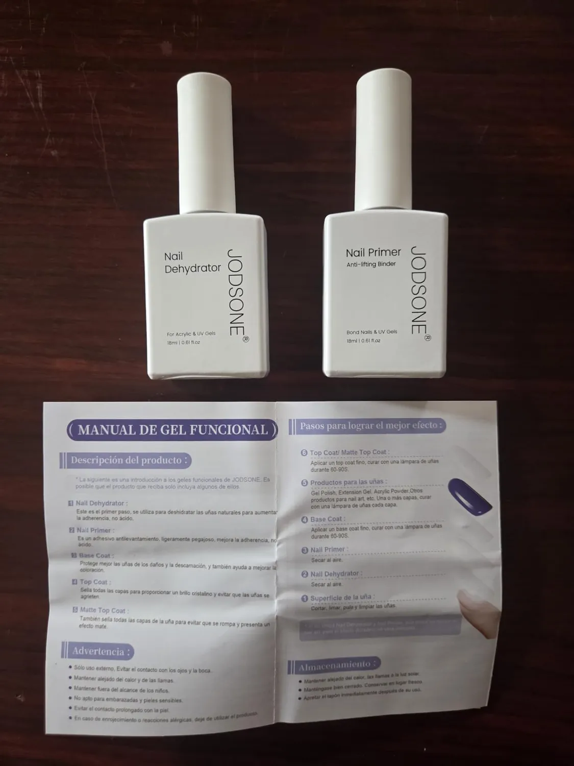 Jodsone Nail Prep Disidratante e Primer 2x18ml Acid Free