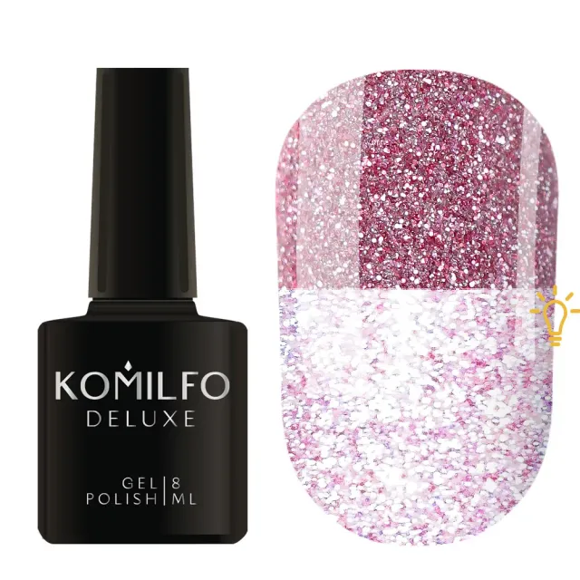 Komilfo Luminous L012 smalto semipermanente rosa riflettente 8 ml