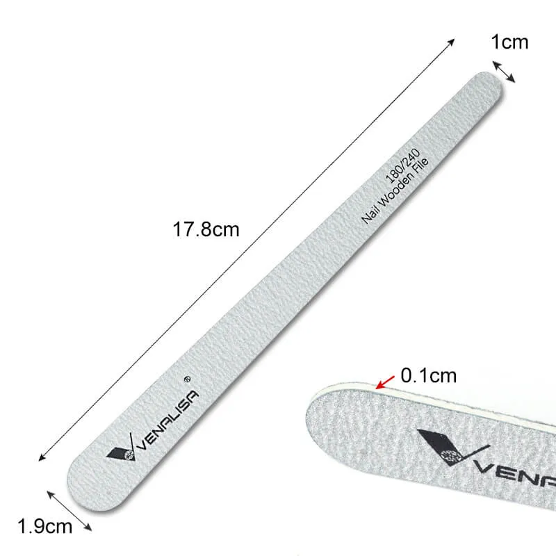 Venalisa Lime Unghie Legno 180/240 5 pezzi manicure