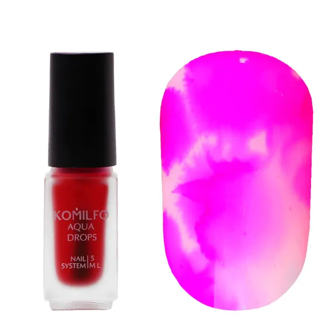 Komilfo Aqua Drops 007 nail art rosa 5 ml acquerello