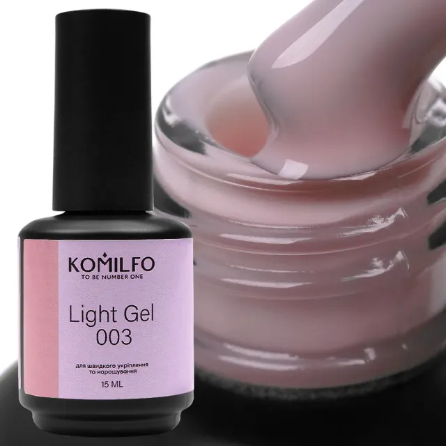 Komilfo Light Gel 003 gel unghie 15 ml lattiginoso