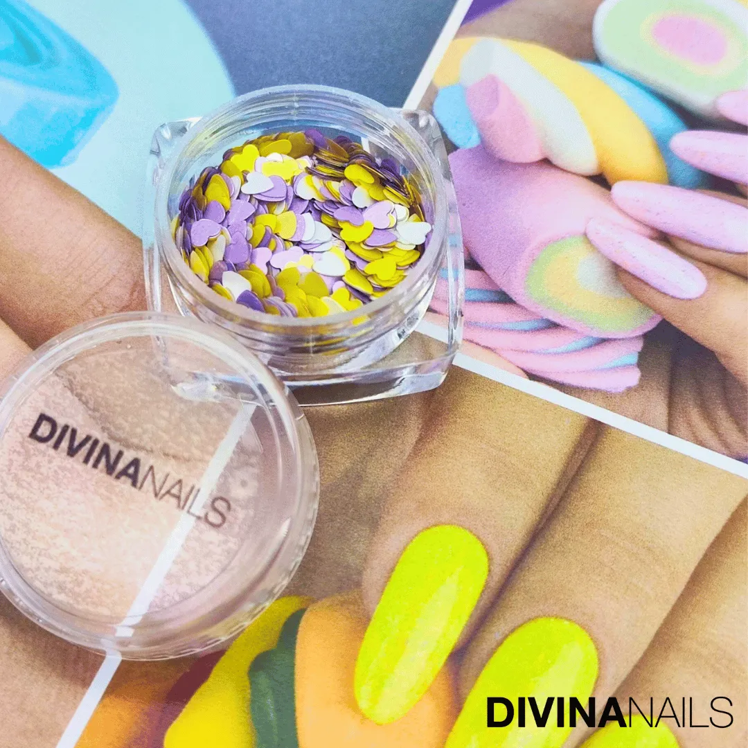 Diva Nails Colour Heart 06 decorazioni unghie 2g cuori