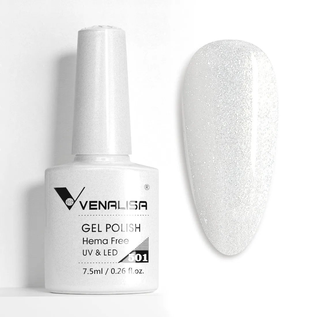 Venalisa Glitter Smalto Gel 7,5ml Brillante