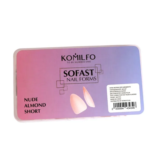 Komilfo SoFast Nude Almond Short tip unghie nude 360 pz