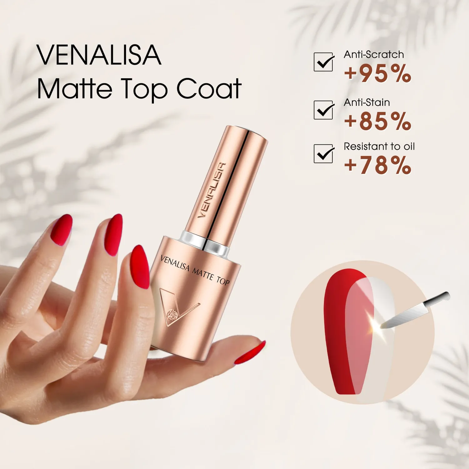 Venalisa Matte Top Coat top coat opaco 10ml velluto