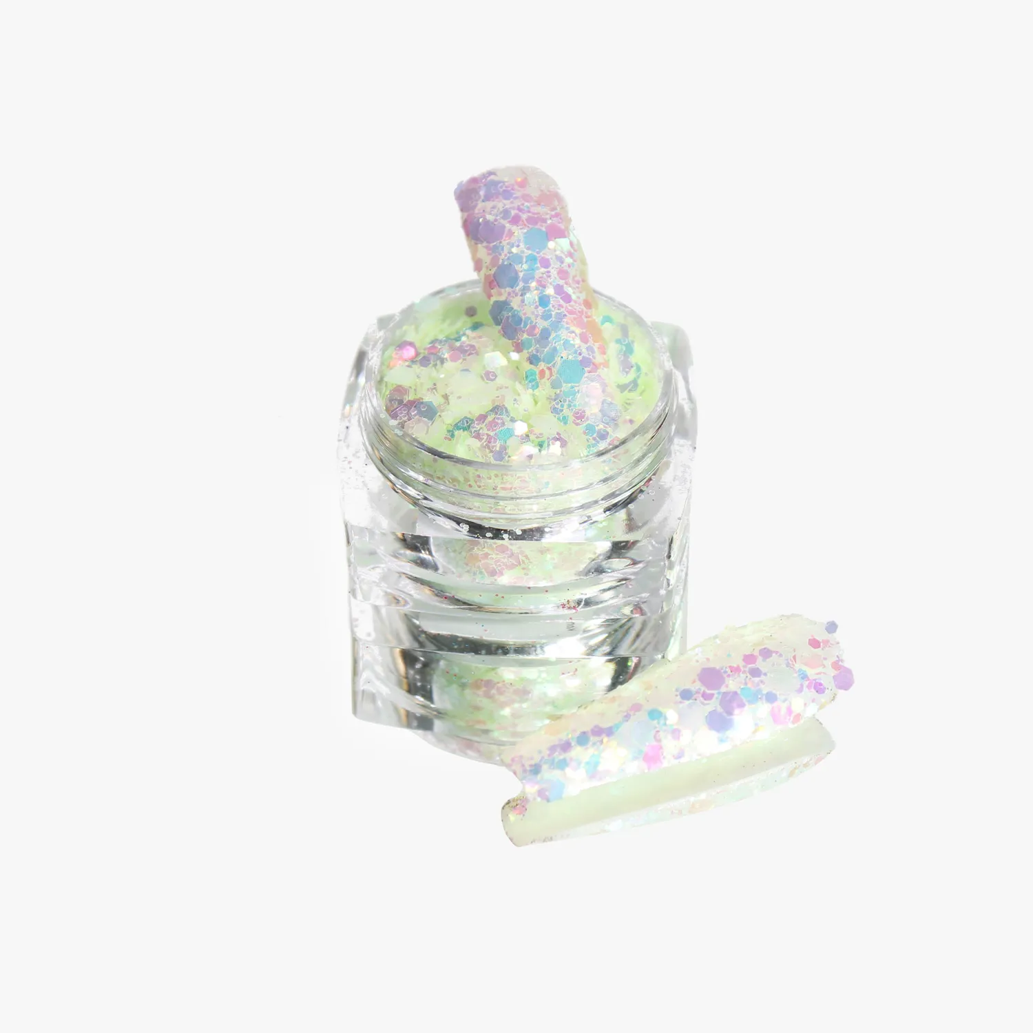 Komilfo MIX-008 glitter unghie fotocromatici 2,5 g verde