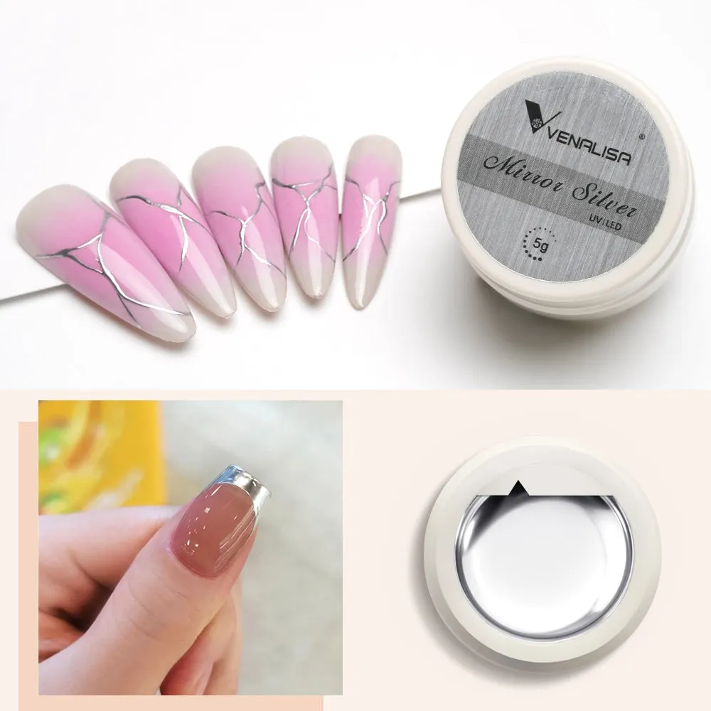 Venalisa Mirror Silver Gel painting argento 5g effetto specchio