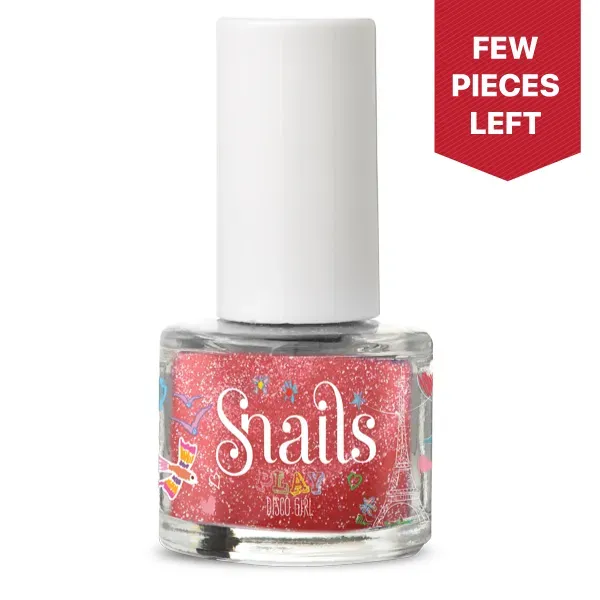 Snails Play Disco Girl smalto rosa shimmer