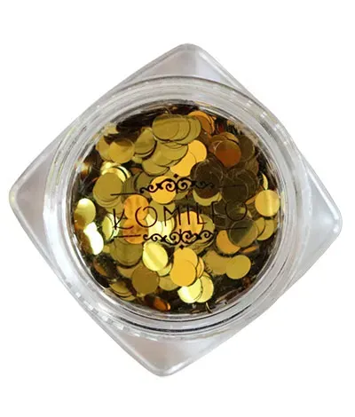 Komilfo Disco Design 027 decorazioni unghie oro 3 mm 1 g
