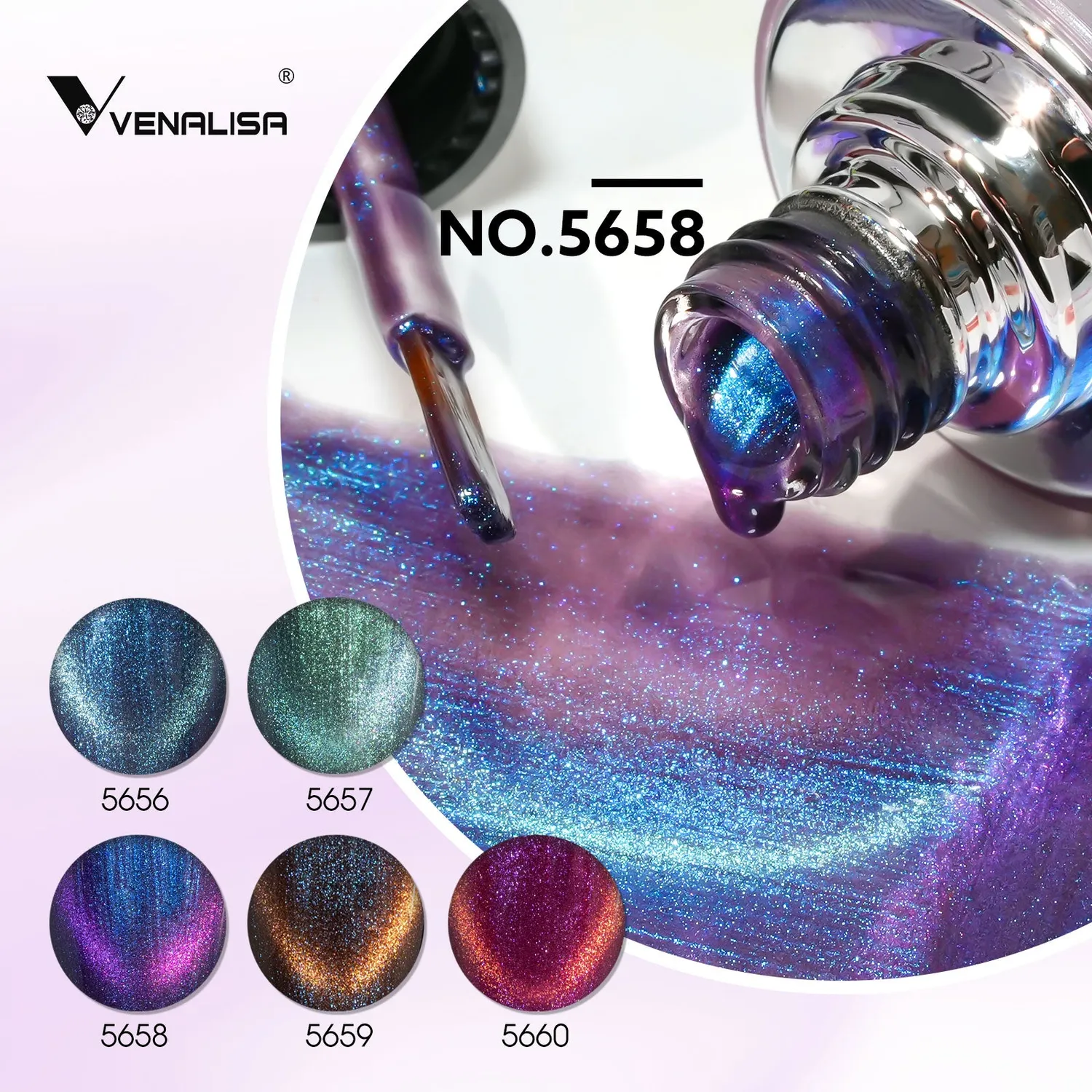 Venalisa Aurora Cat Eye smalto magnetico GC12 10ml