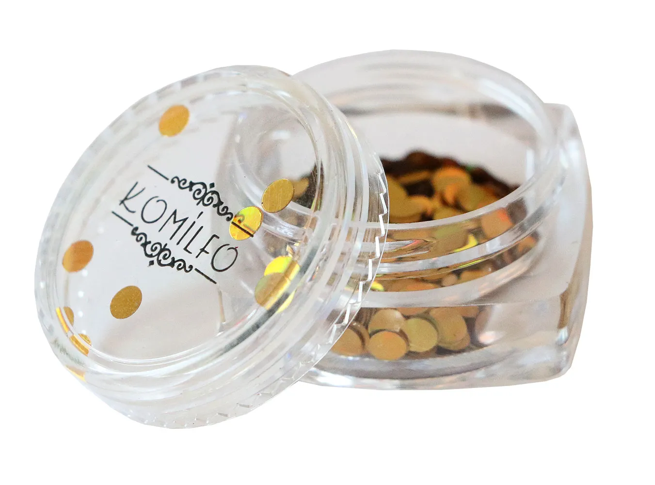 Komilfo Disco Design 033 paillettes oro olografiche 3 mm 1 g