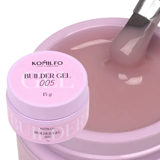 Komilfo Builder Gel 005 gel unghie 15 g rinforzo