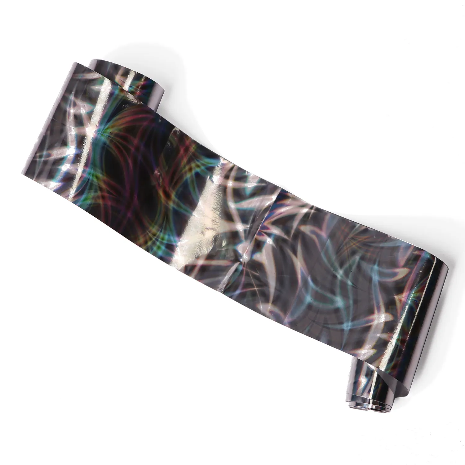 Komilfo Foil Unghie Argento Olografico Ornamento