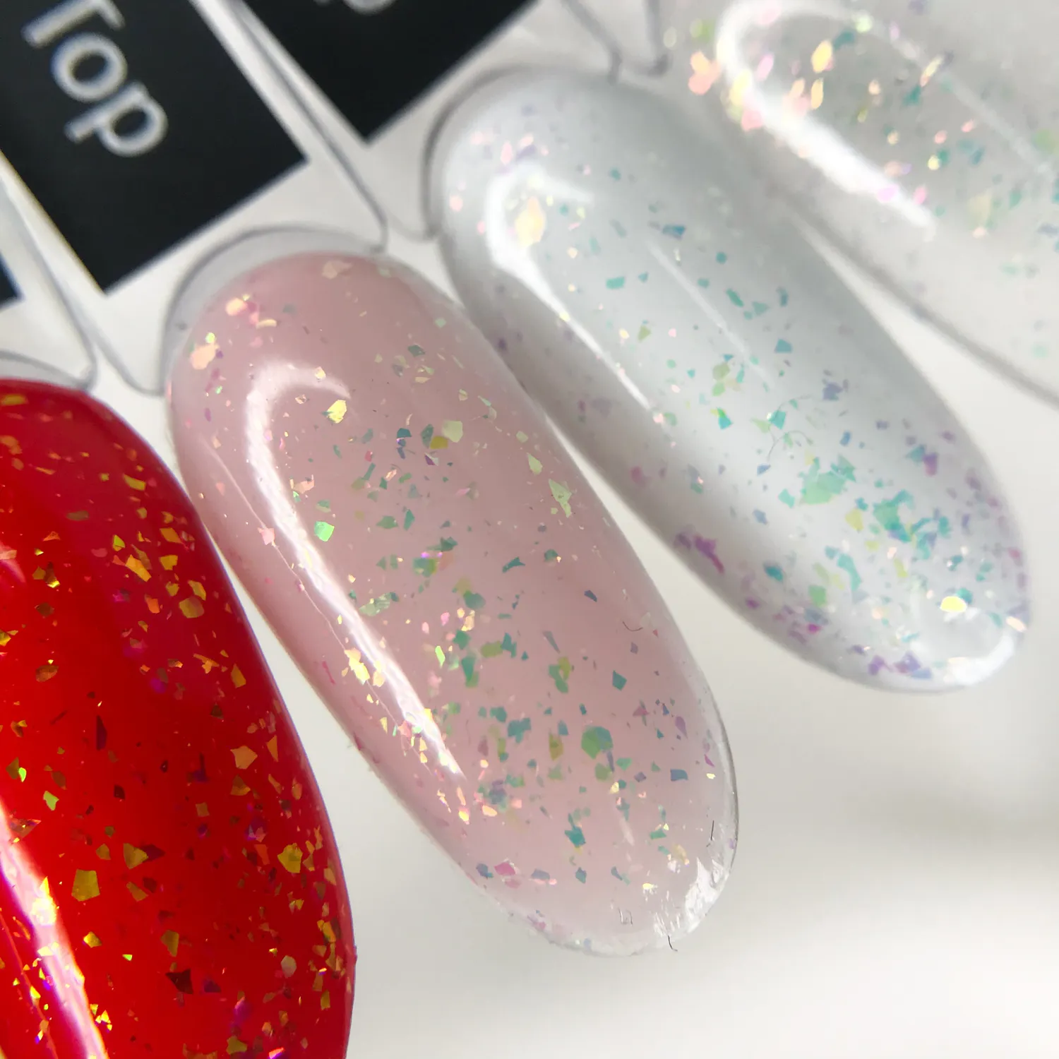 Komilfo No Wipe Chameleon Top top con unicorn flakes 8 ml