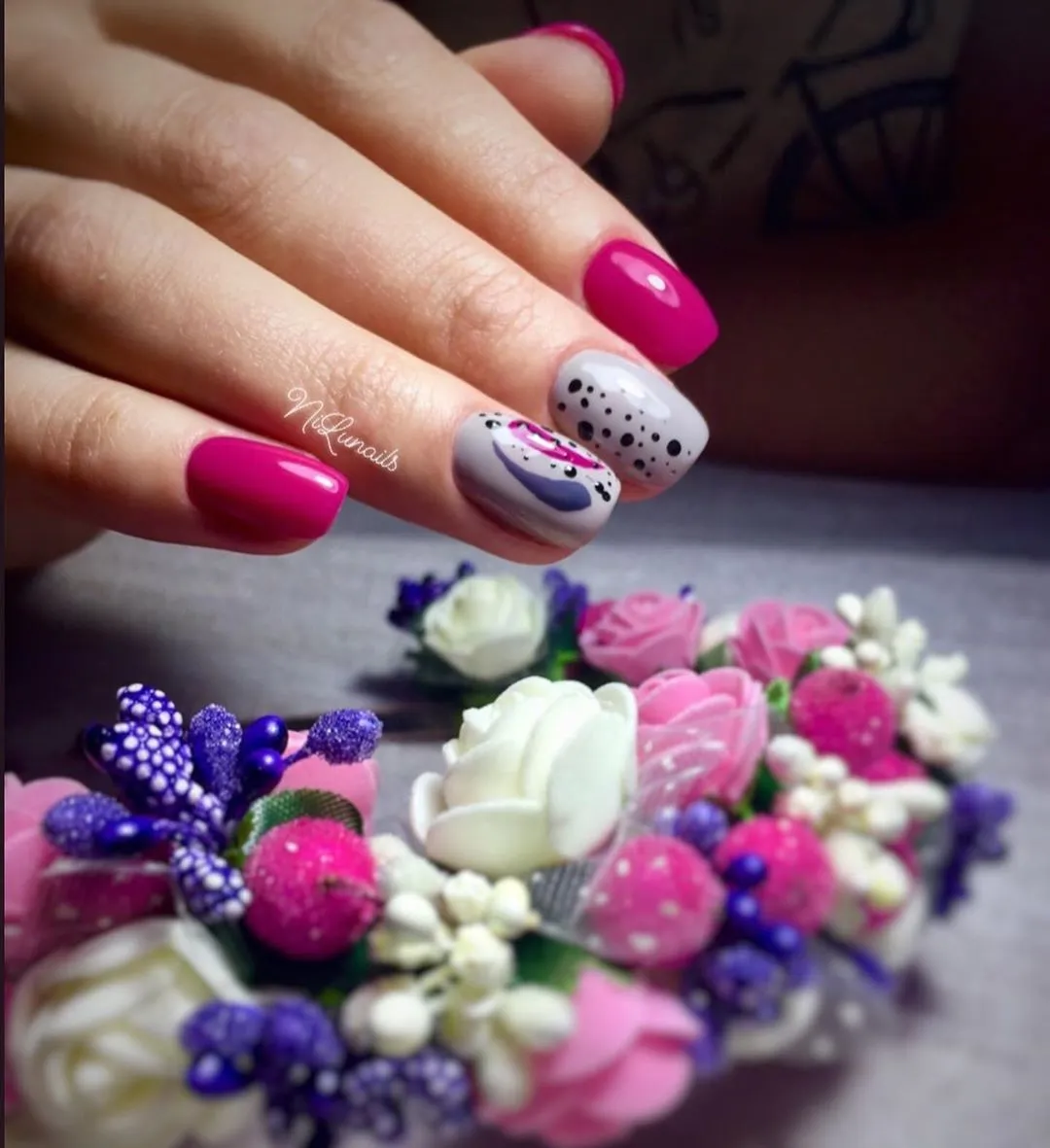 Komilfo Deluxe D244 smalto 8 ml fucsia