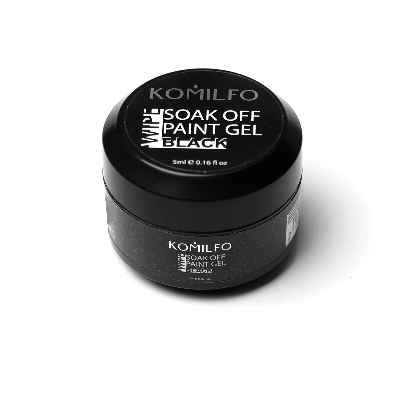 Komilfo Gel Paint 001 gel pittura nero 5 ml alta coprenza