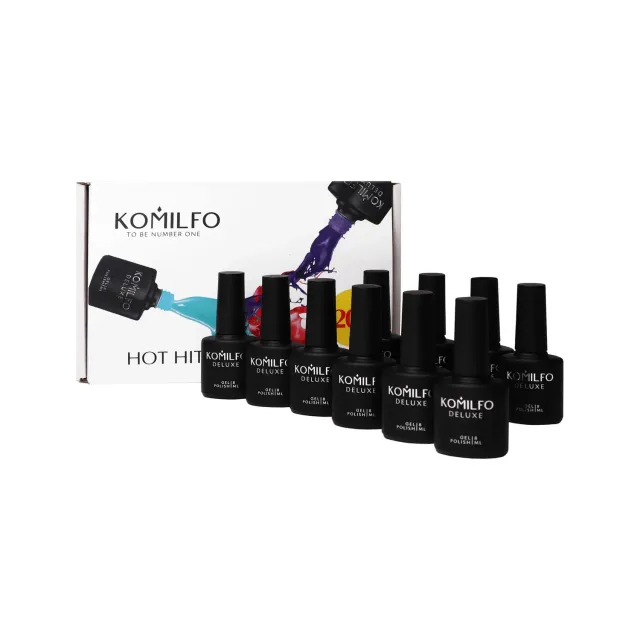 Komilfo Hot Hit set smalti semipermanenti 10pz da 8 ml