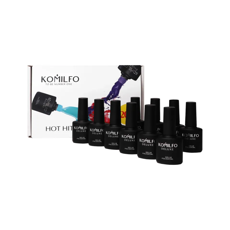 Komilfo Hot Hit set smalti semipermanenti 10pz da 8 ml