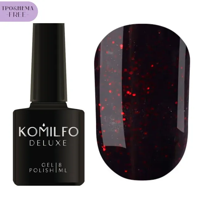 Komilfo Glitter G024 smalto semipermanente 8 ml senza HEMA
