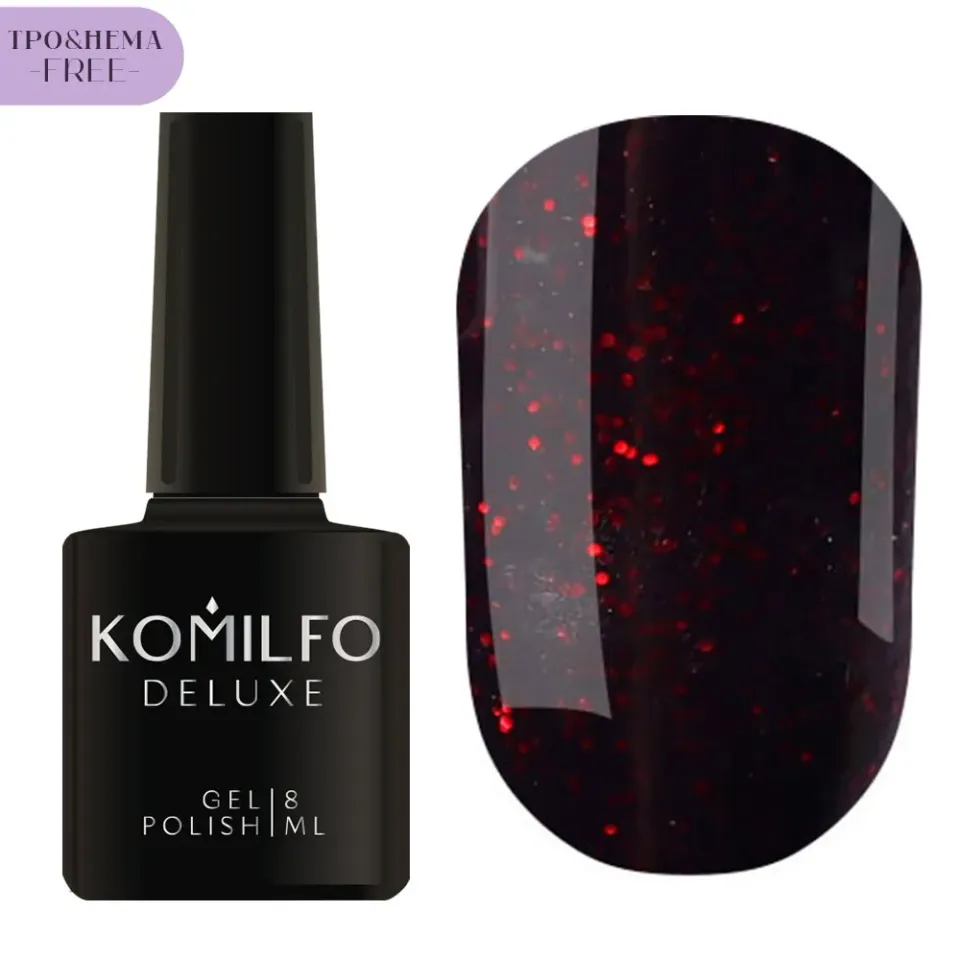 Komilfo Glitter G024 smalto semipermanente 8 ml senza HEMA