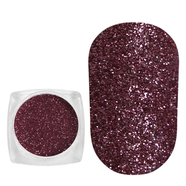 Komilfo Spangles 047 glitter unghie 2,5 g rosa-argento 0,08 mm