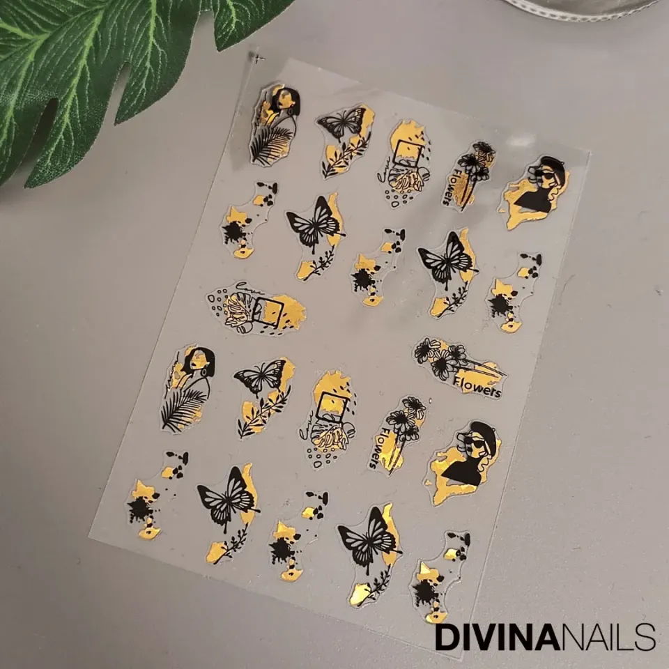 Diva Nails Stickers 3D Nature New Year's 012 adesivi unghie