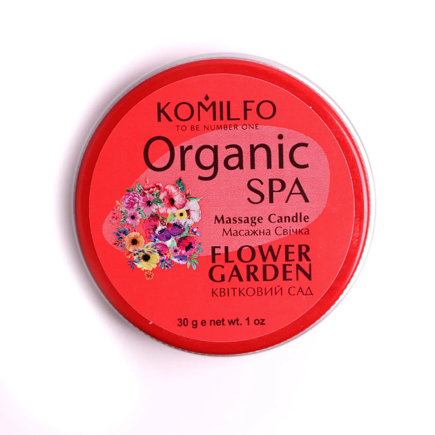 Komilfo candela massaggio Flower Garden 30 g floreale