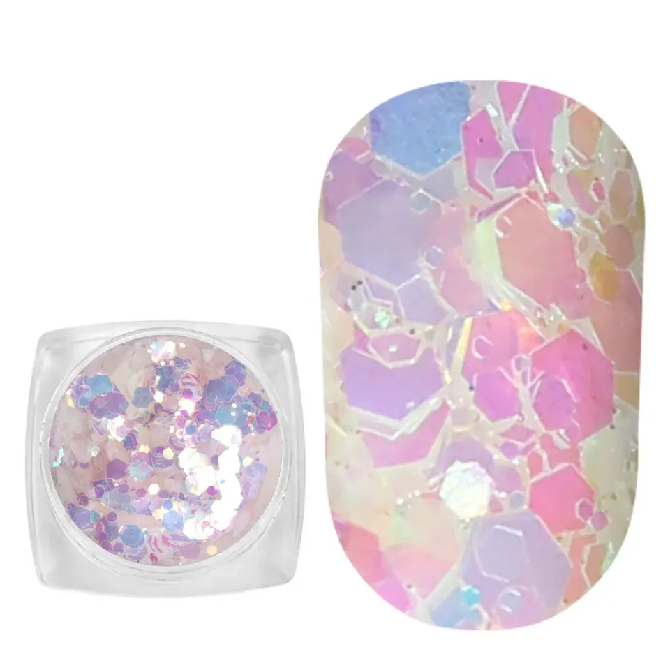 Komilfo Mix-003 glitter unghie 2,5 g fotocromatico lilla