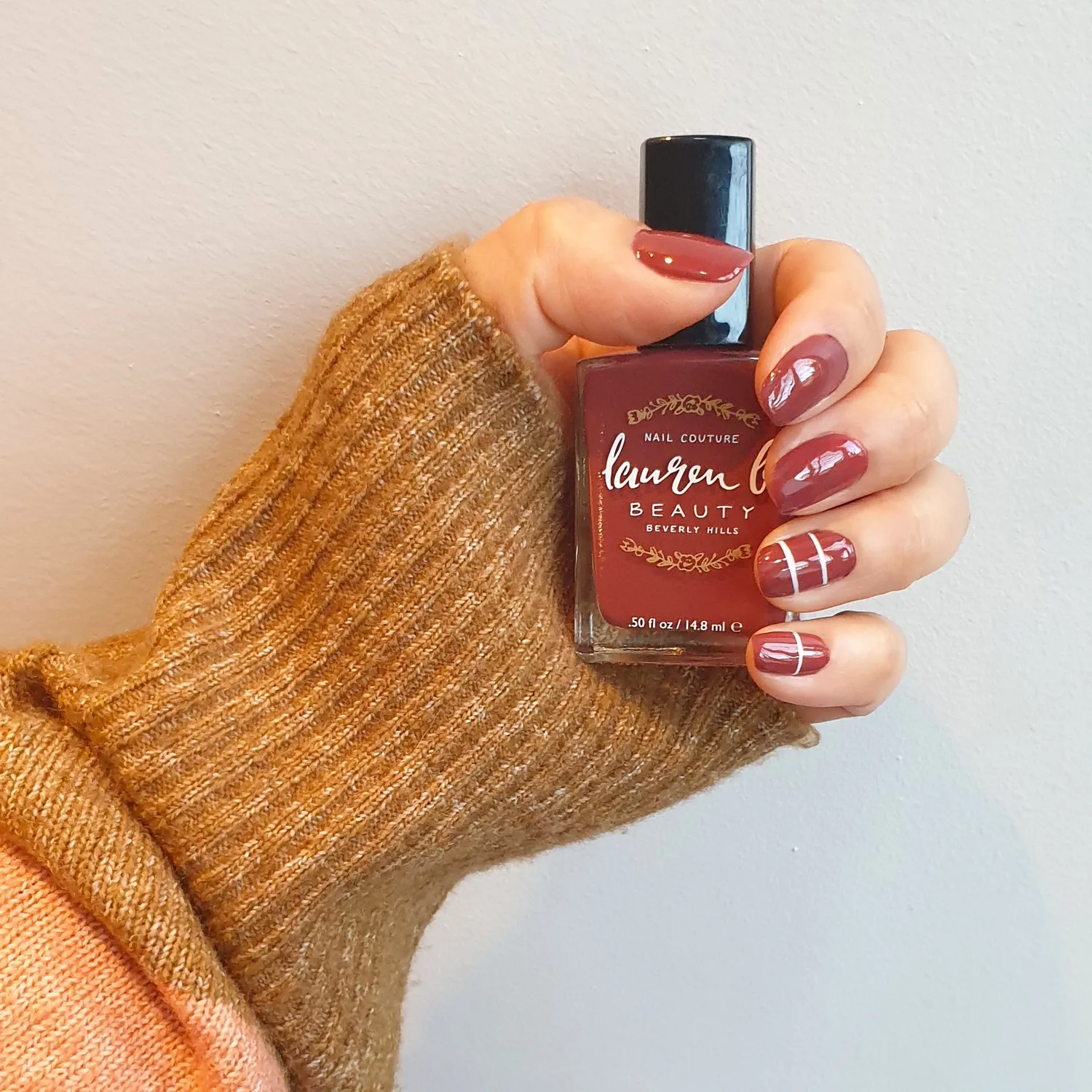 Lauren B Beauty Pershing Square smalto rosso mattone cremoso