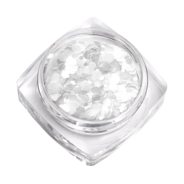Komilfo Hexagon Mix decorazioni unghie bianche kamifubuki