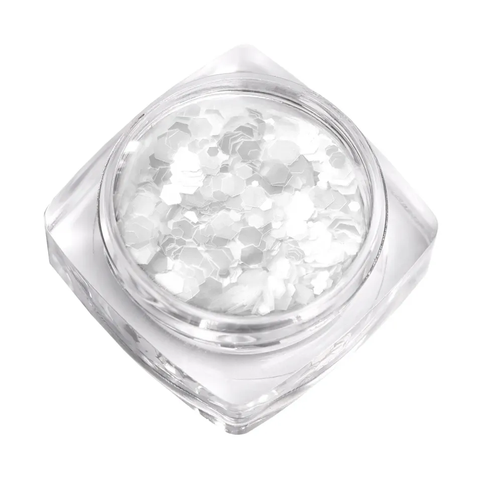 Komilfo Hexagon Mix decorazioni unghie bianche kamifubuki